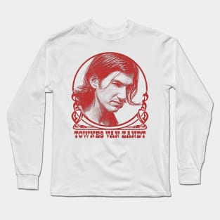 Townes Van Zandt // Retro Faded Style Design Long Sleeve T-Shirt